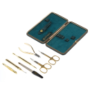 Manicure set of 7 tools DEWAL 905GREEN