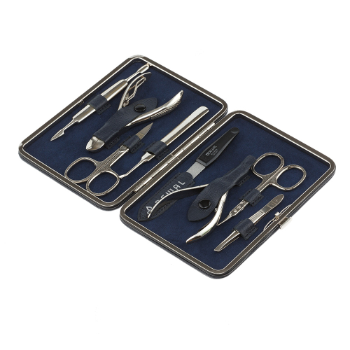 Manicure set of 8 tools DEWAL 906BLUE