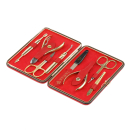 Manicure set of 8 tools DEWAL 906RED