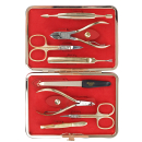 Manicure set of 8 tools DEWAL 906RED